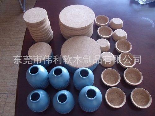 各种陶瓷底座 软木底座 软木杯托按客人要求定做